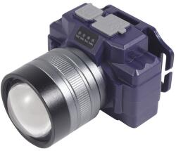 Flippy Lanterna LED de Montat pe Cap, Flippy, cu Raza Lunga de Zoom, Far Telescopic, Reglabil, Rezistent la Apa, pentru Pescuit in Aer Liber, Camping, Lumina Puternica, Lanterna, 7.5x5x7 cm, Albastru (132829