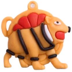 Flippy Breloc de Chei din Silicon, Flippy, Figurina Brainrot Burbaloni Luliloli, 3, 5 cm, Portocaliu (166552)