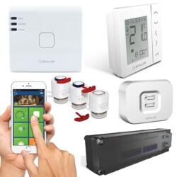 SALUS Pachet automatizare incalzire in pardoseala wireless si WI-FI, 9 circuite - 2 zone (UG800+RX10RF+KL08RF+VS20WRF(2)+T30NC230A(9)) - termostat-wifi