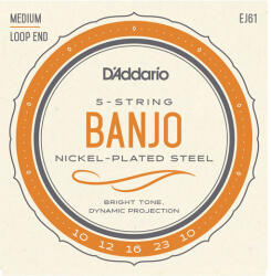 D Addario D'Addario EJ61 5-húros bendzsó húrkészlet nikkel 10-23