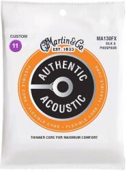 Martin Authentic Flexible Core Silk and Phosphore gitárhúr készlet 11-47 MA130FX