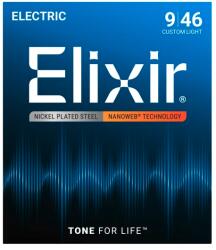 Elixir Nanoweb elektromos húrkészlet 009-046