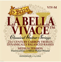 La Bella Vivace Medium tension karbon klasszikus gitárhúr készlet
