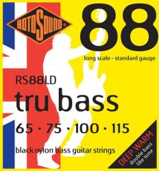 Rotosound RS88LD Tru Bass Black Nylon flatwound basszusgitár húrkészlet 65-115 Long scale