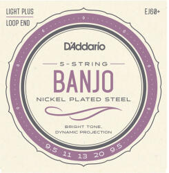 D Addario D'Addario EJ60+ 5-húros bendzsó húrkészlet nikkel 9, 5-20