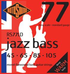 Rotosound Jazz Bass 77 köszörült Monel Flatwound basszusgitár húrkészlet 45-105 Long Scale
