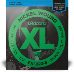 D Addario D'Addario EXL220-5 040-125 basszusgitár nickel wound húrkészlet