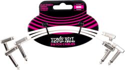 Ernie Ball Flat Ribbon fehér patch kábel 15cm 3db/szett
