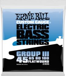 Ernie Ball Flatwound basszusgitár húrkészlet 45-100