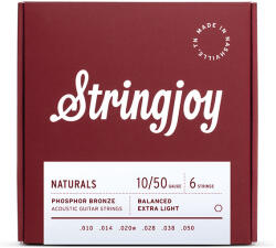 Stringjoy Naturals 10-50 foszforbronz akusztikus gitárhúr készlet
