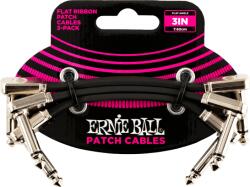 Ernie Ball Flat Ribbon patch kábel 7, 5cm fekete 3db/szett