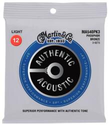 Martin Authentic foszforbronz húrkészlet 12-54 MA540 3 szett