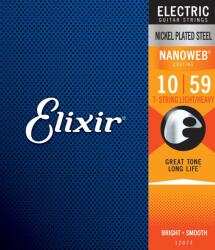 Elixir Nanoweb elektromos gitár húrkészlet 7 húros 010-059