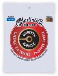 Martin MA550T Medium Treated foszfor bronz akusztikus gitár húrkészlet 13-56