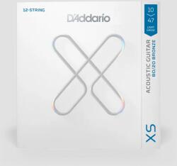 D Addario D'Addario 80/20 bronz 12-húros akusztikus gitár húrkészlet XS bevonattal 010-047