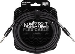 Ernie Ball Flex fekete hangszerkábel 6 méteres egyenes-egyenes