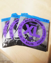 D Addario D'Addario EXL115 gitárhúr készlet 011-049 3-as szett