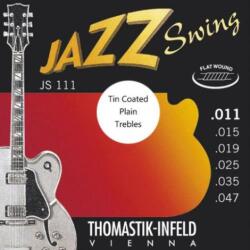 Thomastik-Infeld Thomastik JS111T jazz swing köszörült húrkészlet ónozott magas húrokkal 11-47