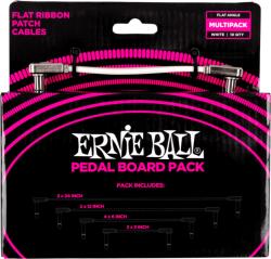 Ernie Ball Flat Ribbon Multipack fehér patch kábel csomag