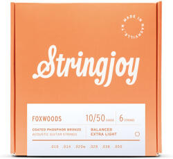 Stringjoy Foxwoods 10-50 foszforbronz bevonatos akusztikus gitárhúr készlet