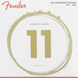 Fender 80/20 bronz akusztikus gitárhúr készlet 11-52
