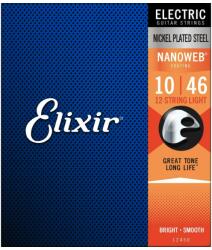 Elixir Nanoweb 12-húros elektromos gitárhúr készlet 010-046