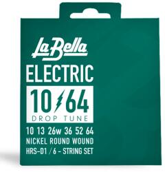 La Bella HRS-D1 Super Flexible Drop Tune elektromos gitárhúr készlet 10-64