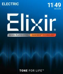 Elixir Nanoweb elektromos húrkészlet Nanoweb 011-049