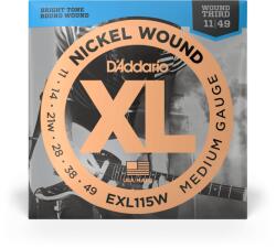 D Addario D'Addario EXL115W elektromos gitárhúr készlet 011-049 sodrott G-húrral