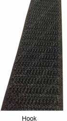 Stageshop Velcro Hook 50mm széles méterre fekete