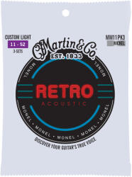 Martin Retro akusztikus gitár 3 pack húrkészlet 11-52
