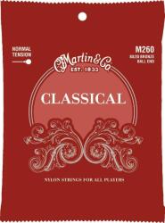 Martin M-260 Klasszikus Gitárhúr Bronz Normál Tension Ball End