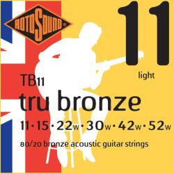 Rotosound Tru Bronze akusztikus gitár húrkészlet 11-52 light