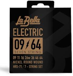 La Bella HRS-71 Super Flexible 7-húros elektromos gitárhúr készlet 9-64