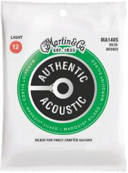 Martin Authentic Silked 80/20 bronz 12-55 akusztikus gitár húrkészlet MA140S