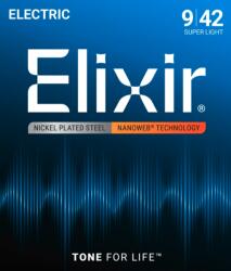 Elixir Nanoweb elektromos gitár húrkészlet 009-042
