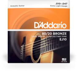 D Addario D'Addario EJ10 80/20 akusztikus húrkészlet 10-47