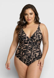Closet22 Costum De Baie Întreg Cu Burete Detașabil Pentru Bust Mare Negru LY475-1 (LY475-1) Costum de baie dama
