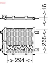 DENSO Condensator, climatizare DENSO DCN02052 (DCN02052) - fixbox