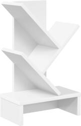 vidaXL Raft de carti în forma de copac cu 3 etaje 30 x 18 x 48 cm Alb GartenMobel Dekor (8012356) Biblioteca
