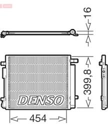 DENSO Condensator, climatizare DENSO DCN41038 (DCN41038) - fixbox