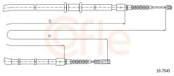 COFLE Cablu, frana de parcare COFLE 10.7545 (10.7545) - fixbox
