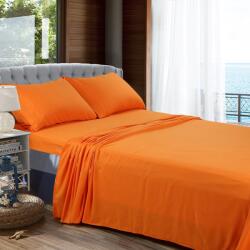 Kotonia Home Cearceaf de pat Kotonia Home, 100% bumbac, Olandina color, 220x240 cm, orange (001356)