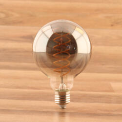 GLOBO Sursă de lumină LED E27, 8, 5 W, 280 lm, lumină de lumânare, sticlă fumurie (11406FS)