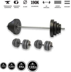 GazoFitness Hardcore Készlet 67, 5 kg (Menetes kézisúlyzórúddal)