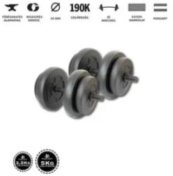 GazoFitness Kézi Súlyzó 2 x 16, 5Kg. (Össz: 33Kg. )Menetes súlyzórúddal