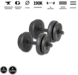 GazoFitness 2x8, 5Kg Menetes súlyzórúddal