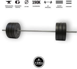 GazoFitness Kétkezes Súlyzó 65 Kg (150 cm Hosszú Rúddal)