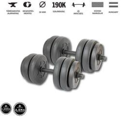 GazoFitness 2x14Kg(Össz: 28Kg)Menetes súlyzórúdda