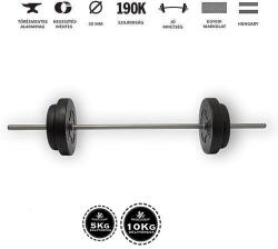 GazoFitness Kétkezes Súlyzó 33 Kg (150 Cm ruddal)